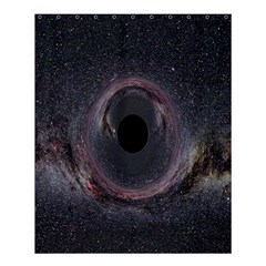 Black Hole Blue Space Galaxy Star Shower Curtain 60  x 72  (Medium) 