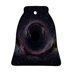 Black Hole Blue Space Galaxy Star Bell Ornament (Two Sides)