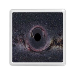Black Hole Blue Space Galaxy Star Memory Card Reader (Square) 