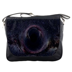 Black Hole Blue Space Galaxy Star Messenger Bags