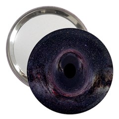 Black Hole Blue Space Galaxy Star 3  Handbag Mirrors