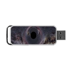 Black Hole Blue Space Galaxy Star Portable Usb Flash (two Sides) by Mariart