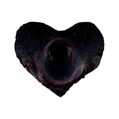 Black Hole Blue Space Galaxy Star Standard 16  Premium Heart Shape Cushions