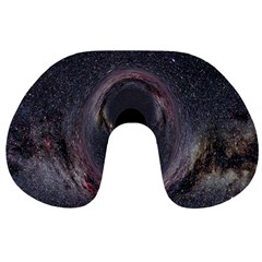 Black Hole Blue Space Galaxy Star Travel Neck Pillows by Mariart