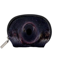 Black Hole Blue Space Galaxy Star Accessory Pouches (Small) 
