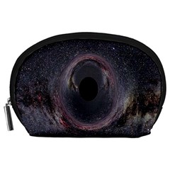 Black Hole Blue Space Galaxy Star Accessory Pouches (Large) 