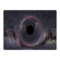 Black Hole Blue Space Galaxy Star Double Sided Flano Blanket (Mini) 