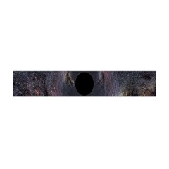 Black Hole Blue Space Galaxy Star Flano Scarf (Mini)