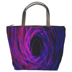 Black Hole Rainbow Blue Purple Bucket Bags