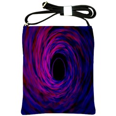 Black Hole Rainbow Blue Purple Shoulder Sling Bags