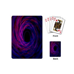 Black Hole Rainbow Blue Purple Playing Cards (mini) 