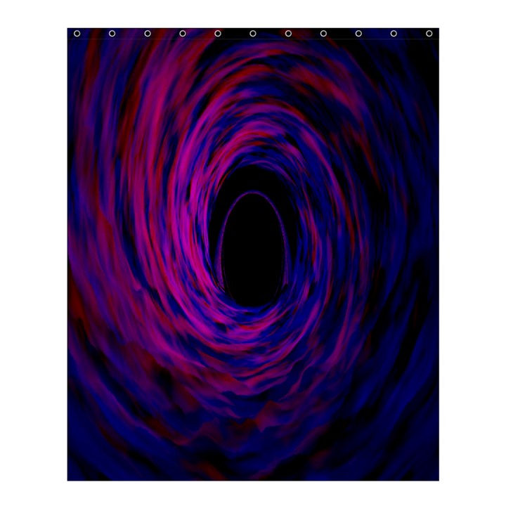 Black Hole Rainbow Blue Purple Shower Curtain 60  x 72  (Medium) 