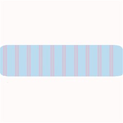 Bleu Pink Line Vertical Large Bar Mats by Mariart