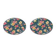 Aloha Hawaii Flower Floral Sexy Cufflinks (oval) by Mariart