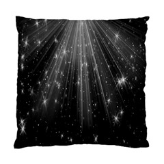 Black Rays Light Stars Space Standard Cushion Case (one Side)