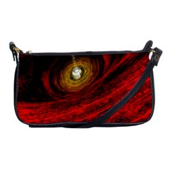 Black Red Space Hole Shoulder Clutch Bags by Mariart