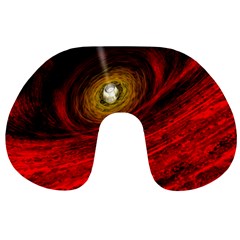 Black Red Space Hole Travel Neck Pillows by Mariart