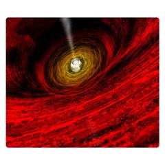 Black Red Space Hole Double Sided Flano Blanket (small)  by Mariart