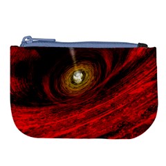 Black Red Space Hole Large Coin Purse