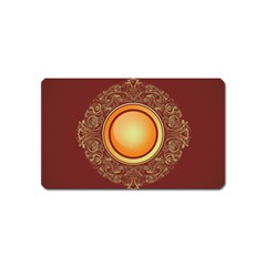 Badge Gilding Sun Red Oriental Magnet (name Card) by Nexatart