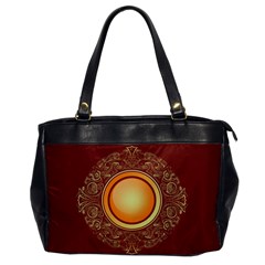 Badge Gilding Sun Red Oriental Office Handbags by Nexatart