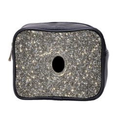 Black Hole Blue Space Galaxy Star Light Mini Toiletries Bag 2-side by Mariart