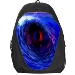 Blue Red Eye Space Hole Galaxy Backpack Bag by Mariart