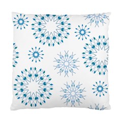 Blue Winter Snowflakes Star Triangle Standard Cushion Case (one Side)
