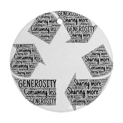 Recycling Generosity Consumption Ornament (round) by Nexatart