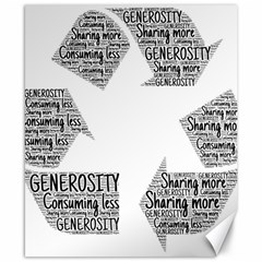 Recycling Generosity Consumption Canvas 8  X 10  by Nexatart