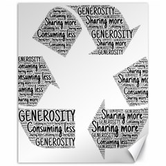 Recycling Generosity Consumption Canvas 11  X 14   by Nexatart