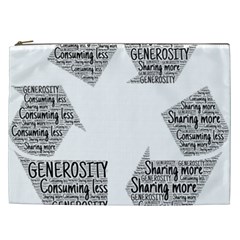 Recycling Generosity Consumption Cosmetic Bag (xxl)  by Nexatart