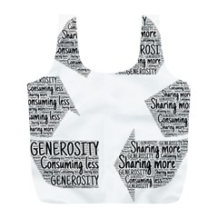 Recycling Generosity Consumption Full Print Recycle Bags (l)  by Nexatart