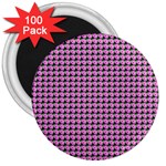 Pattern Grid Background 3  Magnets (100 pack) Front