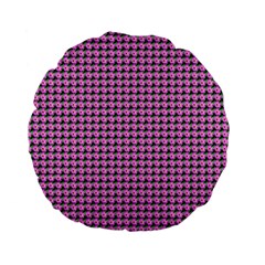 Pattern Grid Background Standard 15  Premium Flano Round Cushions by Nexatart