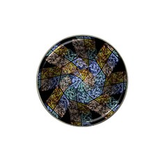 Multi Color Tile Twirl Octagon Hat Clip Ball Marker by Nexatart