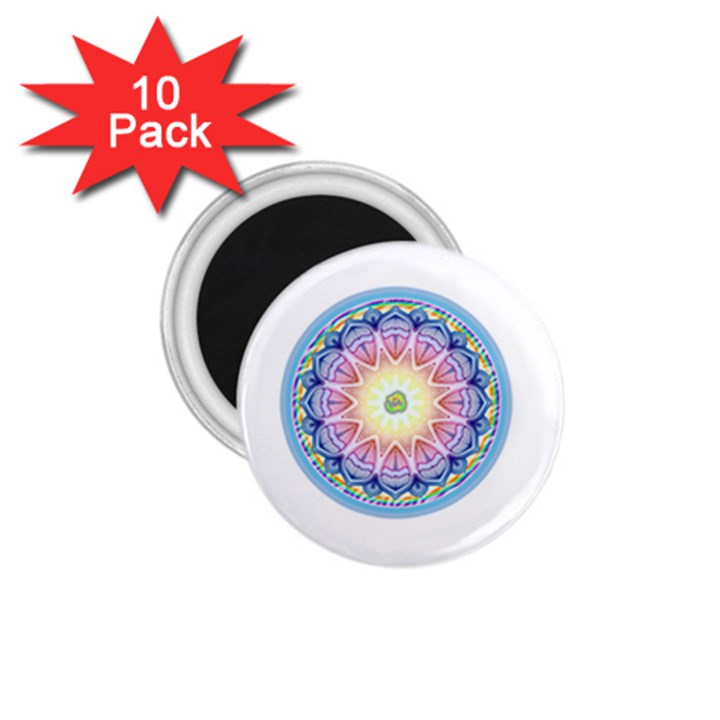 Mandala Universe Energy Om 1.75  Magnets (10 pack) 