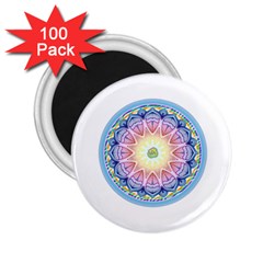 Mandala Universe Energy Om 2 25  Magnets (100 Pack)  by Nexatart