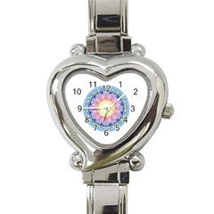 Mandala Universe Energy Om Heart Italian Charm Watch by Nexatart