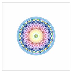 Mandala Universe Energy Om Large Satin Scarf (square) by Nexatart