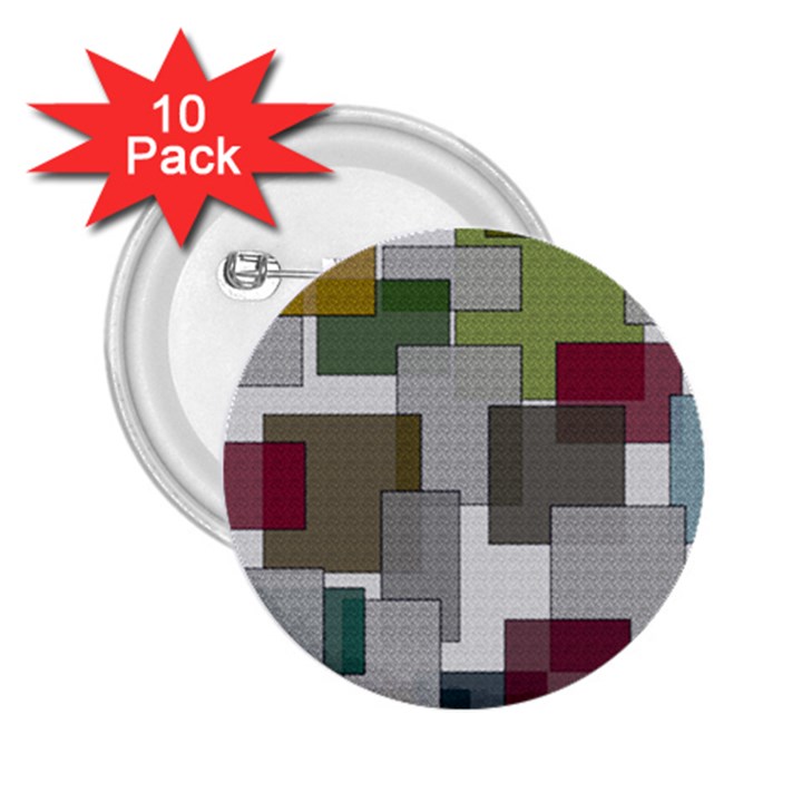 Decor Painting Design Texture 2.25  Buttons (10 pack) 