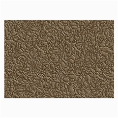 Leather Texture Brown Background Large Glasses Cloth (2-Side)