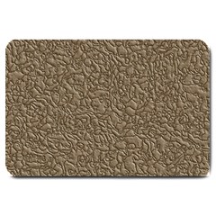 Leather Texture Brown Background Large Doormat  by Nexatart