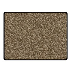 Leather Texture Brown Background Fleece Blanket (Small)