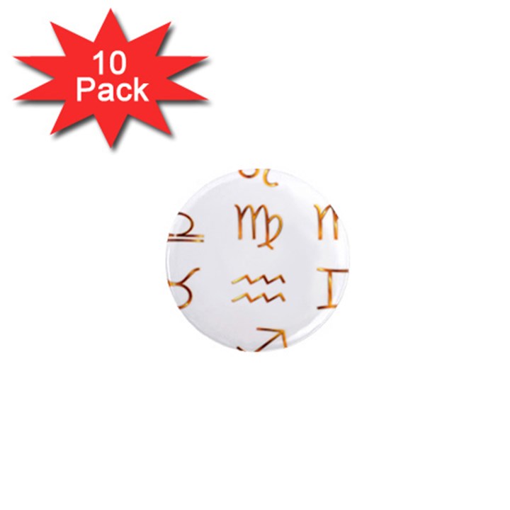 Signs Of The Zodiac Zodiac Aries 1  Mini Magnet (10 pack) 