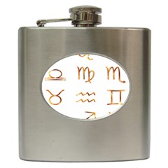 Signs Of The Zodiac Zodiac Aries Hip Flask (6 Oz) by Nexatart