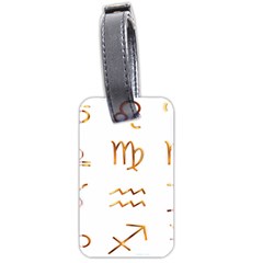Signs Of The Zodiac Zodiac Aries Luggage Tags (two Sides) by Nexatart