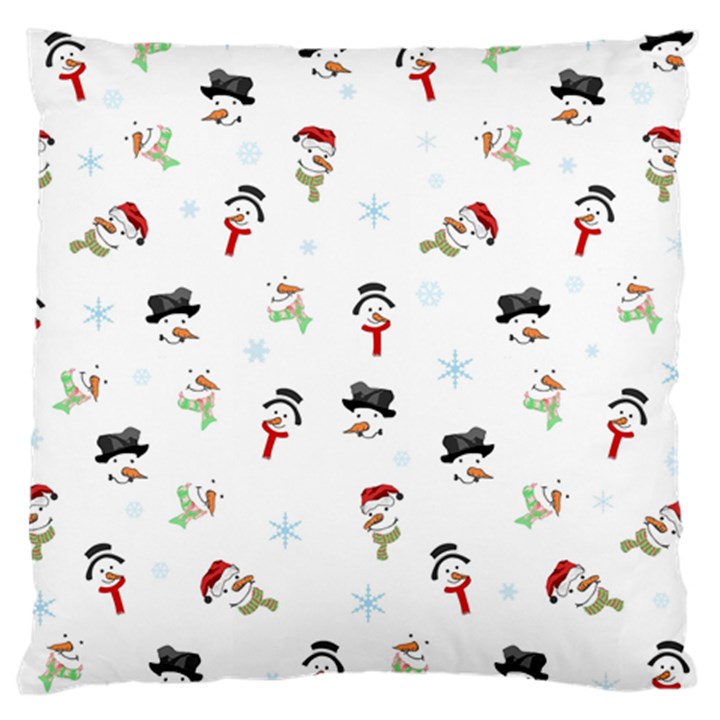 Snowman pattern Large Cushion Case (One Side)