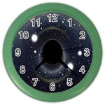 Brightest Cluster Galaxies And Supermassive Black Holes Color Wall Clocks Front