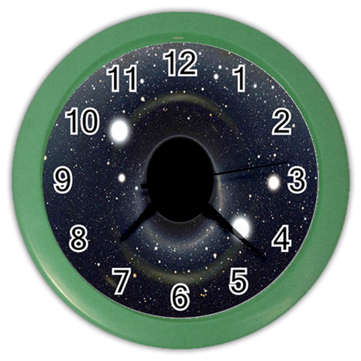 Brightest Cluster Galaxies And Supermassive Black Holes Color Wall Clocks